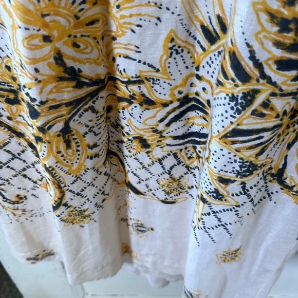 Free People Cream and Yellow Floral Jumpsuit - Picture 7 of 12